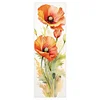 Flower-11CT Stamped Cross Stitch Bookmark 18*6cm(Double Sided)
