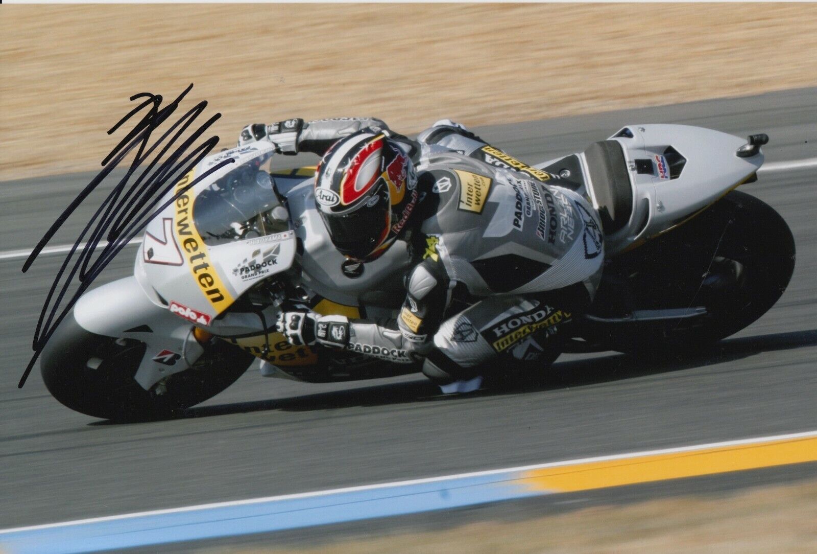 Hiroshi Aoyama Hand Signed 12x8 Photo Poster painting - MotoGP Autograph 4.