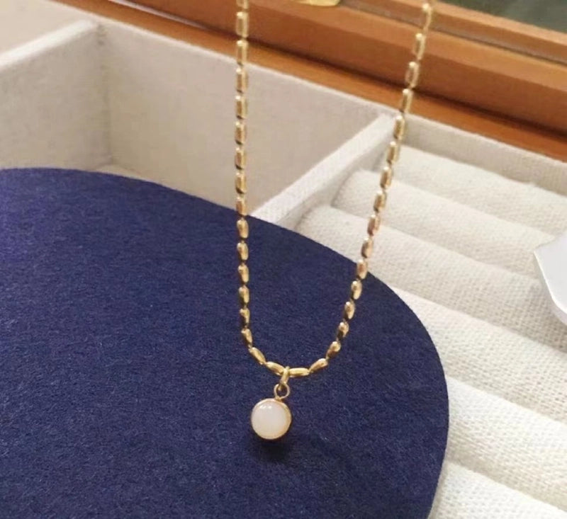 Sweet Commute Heart Shape Daisy Titanium Steel Plating Pendant Necklace