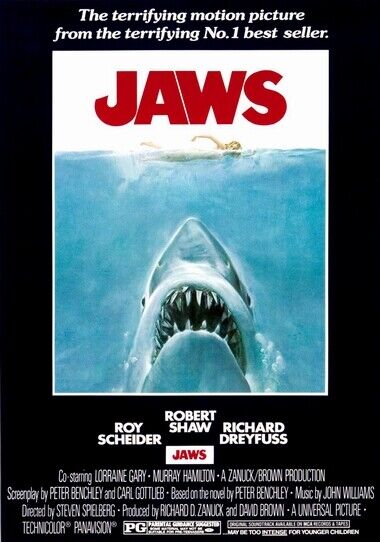 JAWS MOVIE POSTER - Photo Poster painting QUALITY INSERT -  POST!