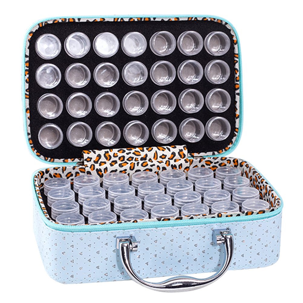 

56 Grids Rhinestone Diamond Storage Box (Blue), 501 Original