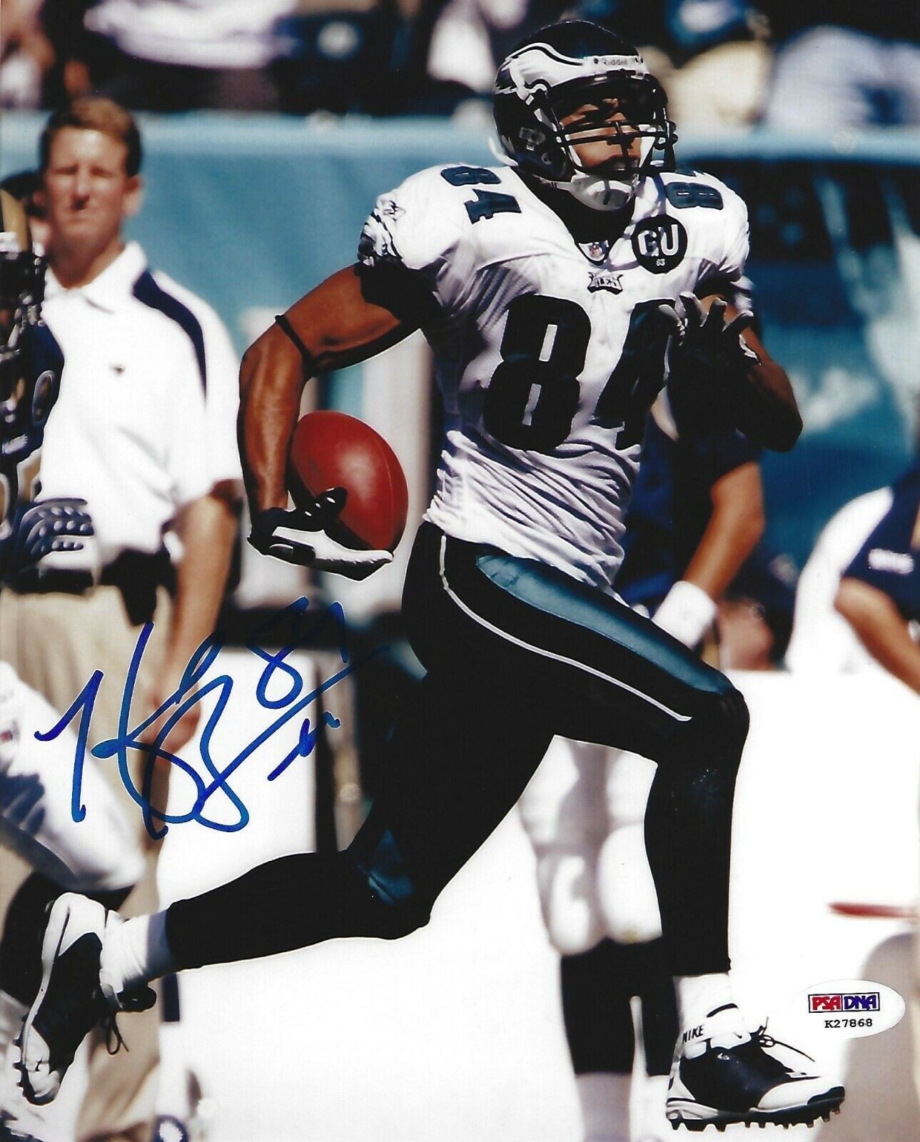 Hank Baskett Signed 8x10 Photo Poster painting PSA/DNA COA Eagles Football Picture Autograph UNM