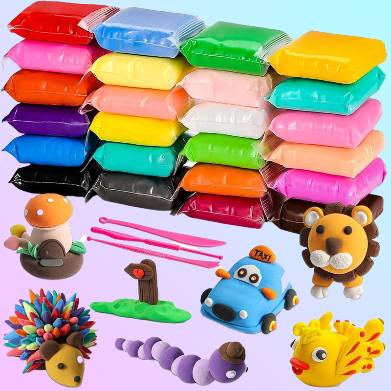 24 Color Air Drying Clay Set