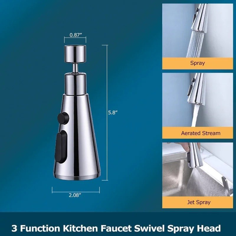 3 Way Kitchen Faucet 
