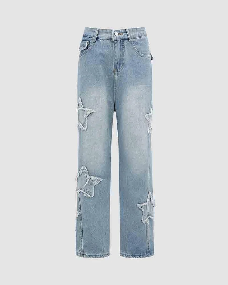 Distressed Star Sonimire Denim Jeans