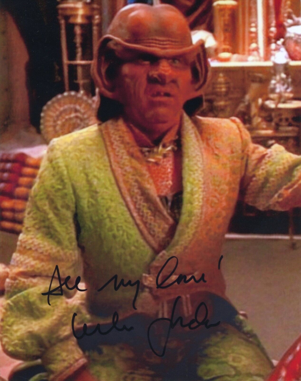 ~~ LESLIE JORDAN Authentic Hand-Signed KOL - Star Trek: Voyager