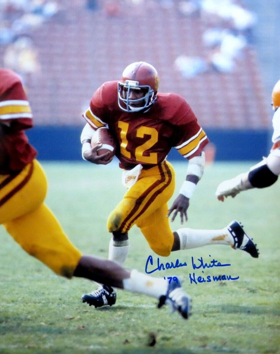 Charles White Signed Autographed 16X20 Photo Poster painting USC 79 Heisman