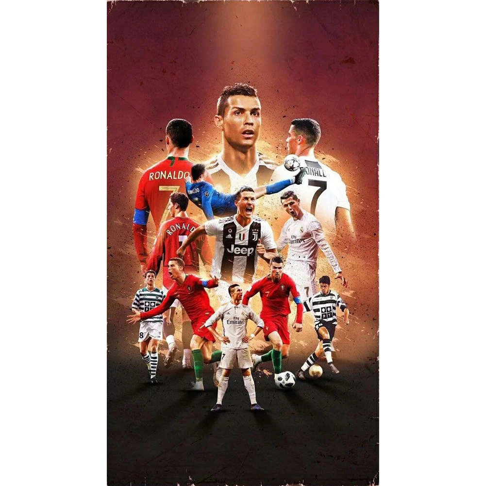 Full Round Diamond Painting - Cristiano Ronaldo Football Star(30*50cm)