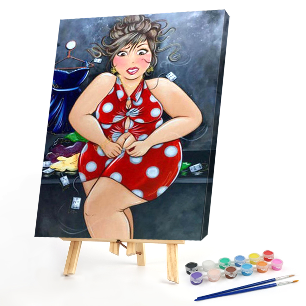

40*50CM - Paint By Numbers - Fat Lady, 501 Original