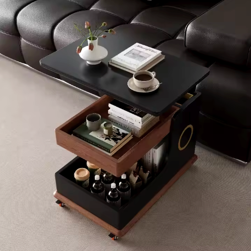 🎁Ultimate Modern Side Table for Home with Touch Screen & Speaker-P