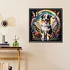 Diamond Painting -5D Full Round Drill Rainbow Wings Dog