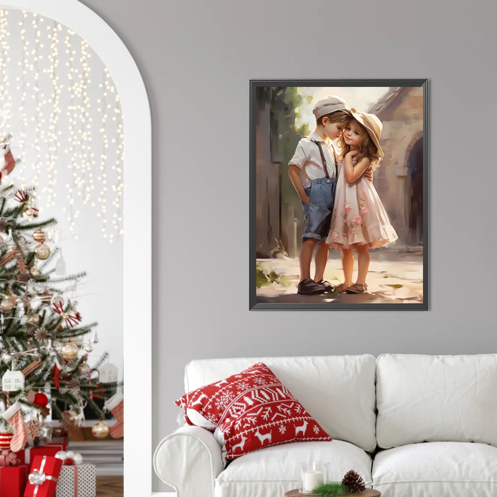 Diamond Painting - Full Square Drill - Valentines Day Couple(Canvas|35*45cm)