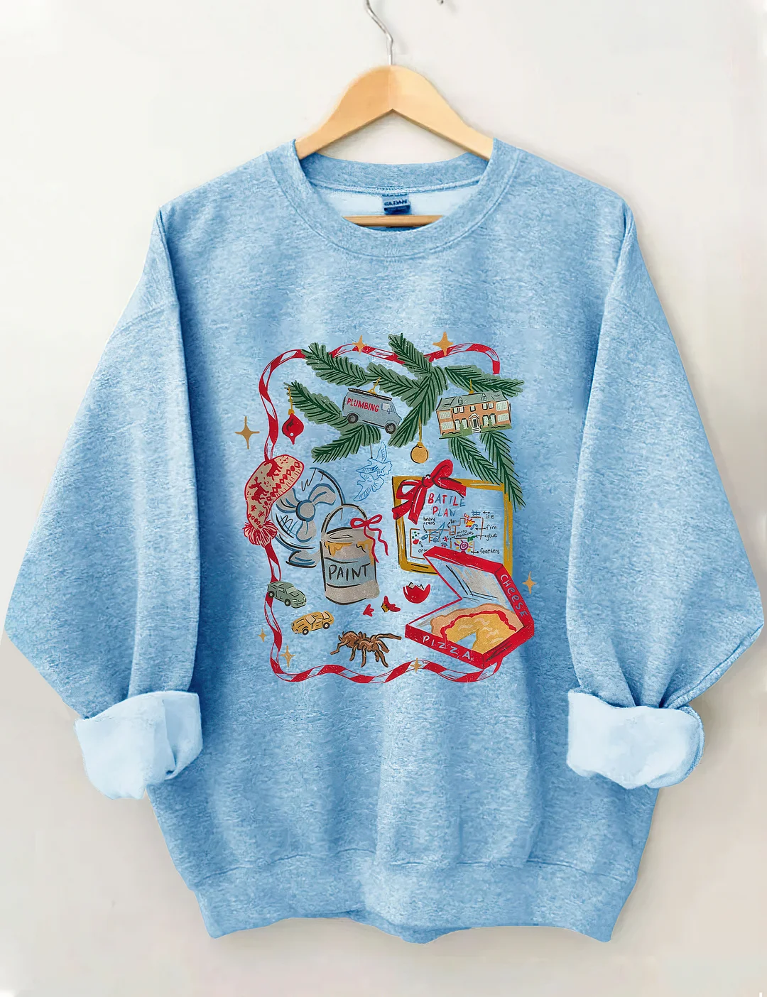 Home Alone Battle Plan Map Christmas Sweatshirt