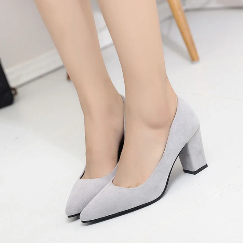 2021 Spring and Autumn New Fashion Pointed Shallow Mouth Women's Shoes Ladies Wild Sexy Comfortable Shoes  Wedding Shoes Bride