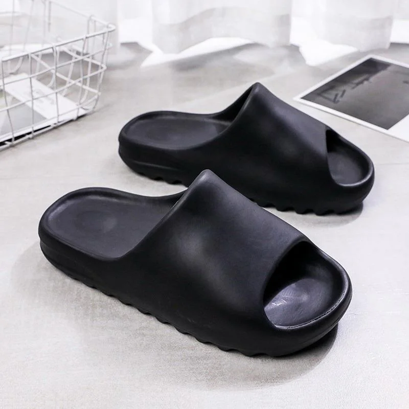 Qengg Men's SlidesBeach Flip Flops Man Clappers Indoor Fashion Bathroom Slippers Summer House Shoes Women Platform Slippers Sandals