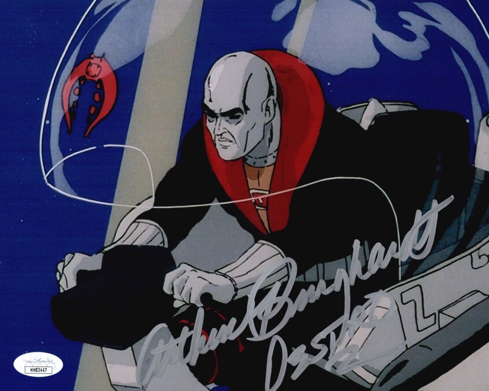 ARTHUR BURGHARDT Signed DESTRO G.I. Joe 8x10 Photo Poster painting Autograph JSA COA Cert