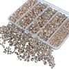 800Pcs 4/6/8/10mm Glass Beads for Jewelry Making Crystal Faceted Jewelry Beads with Holes for Bracelets Necklace Pendants Making Supplies