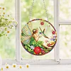 (US Local)3Pcs Acrylic Butterfly Dragonfly Fairy Diamond Painting Ornaments Pendant Kit