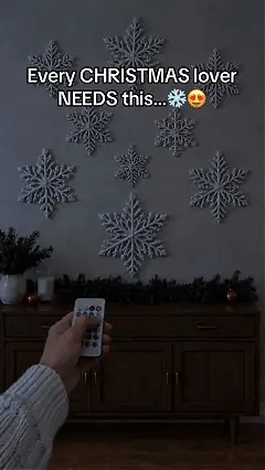 LED-Schneeflocken-Wandleuchten Weihnachtsdekoration
