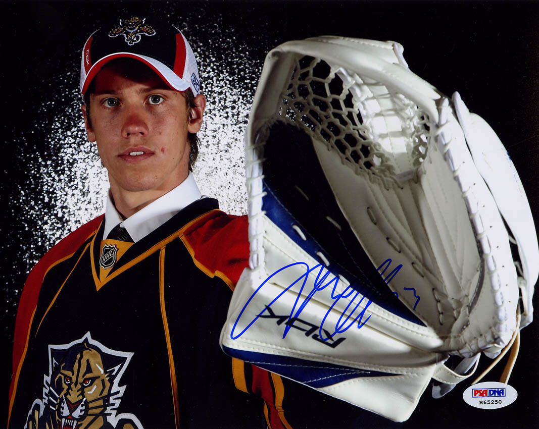 Jacob Markstrom SIGNED 8x10 Photo Poster painting Panthers RookieGraph PSA/DNA AUTOGRAPHED