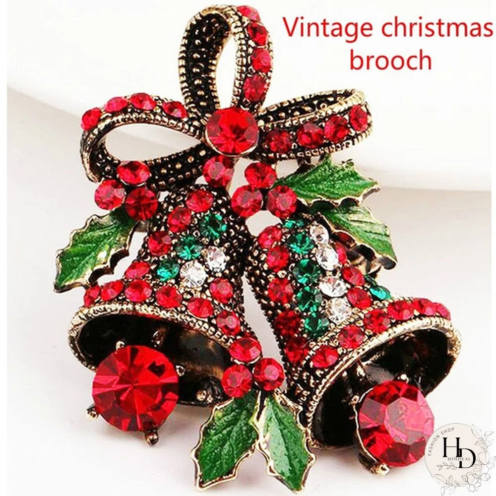 Christmas Suit Pin Creative Gift Vintage Christmas Brooch