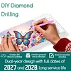Cartoon Diamond Art Monthly Flip Tabletop Calendar January 2027 - December 2028 Small Desktop Calendar Planner 24 Months for Living Room Bedroom Office Desk Gift Giving