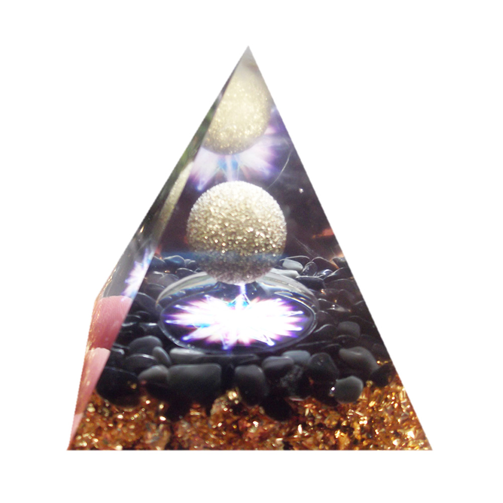 

5cm Natural Orgonite Pyramid Chakra, 501 Original