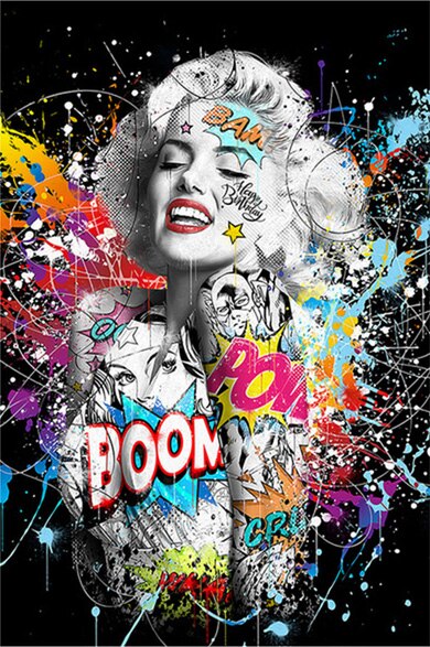 Street Graffiti Sexy Beauty Poster Printmaking Painting HD Pictures Printed on Canvas for Room Home Aesthetics Decor Wall Art