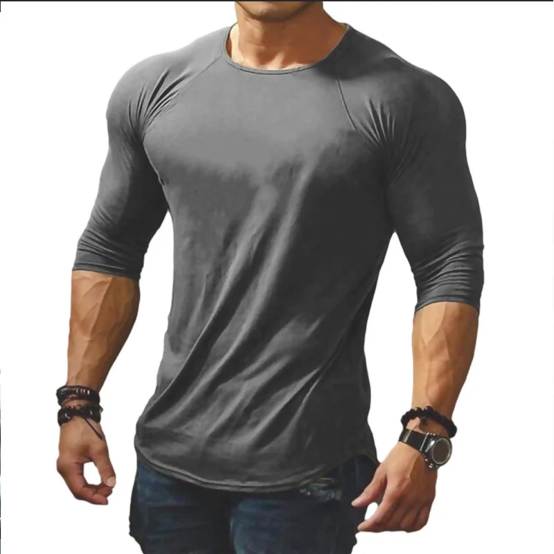 Slim Simple Casual Plain Men's T-Shirt