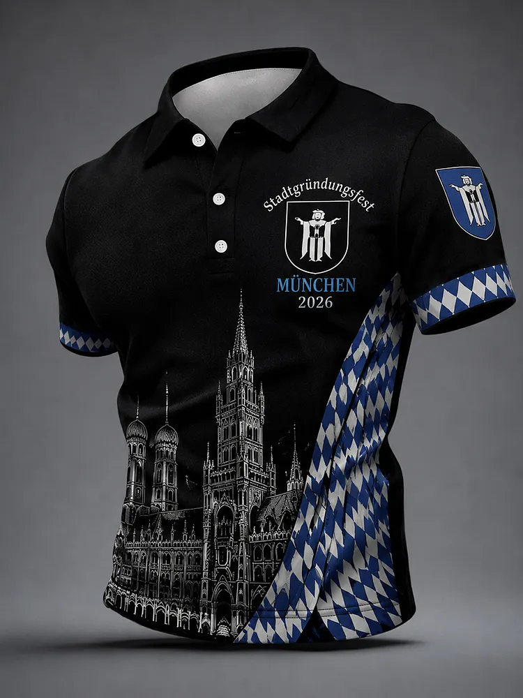 Herren-T-Shirt mit Aufdruck zum M&uuml;nchner Stadtgr&uuml;ndungsfest 2026