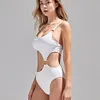 Gioiacombo&trade; Costume da bagno intero ritaglio con fibbia a fionda