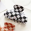 Colorful Chessboard Hair Clip Claw