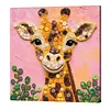 Framed Giraffe - DIY Button Art Painting Kit for Creativity DIY Pearl Dot Crafts for Gift Home Wall Decor 30*30CM