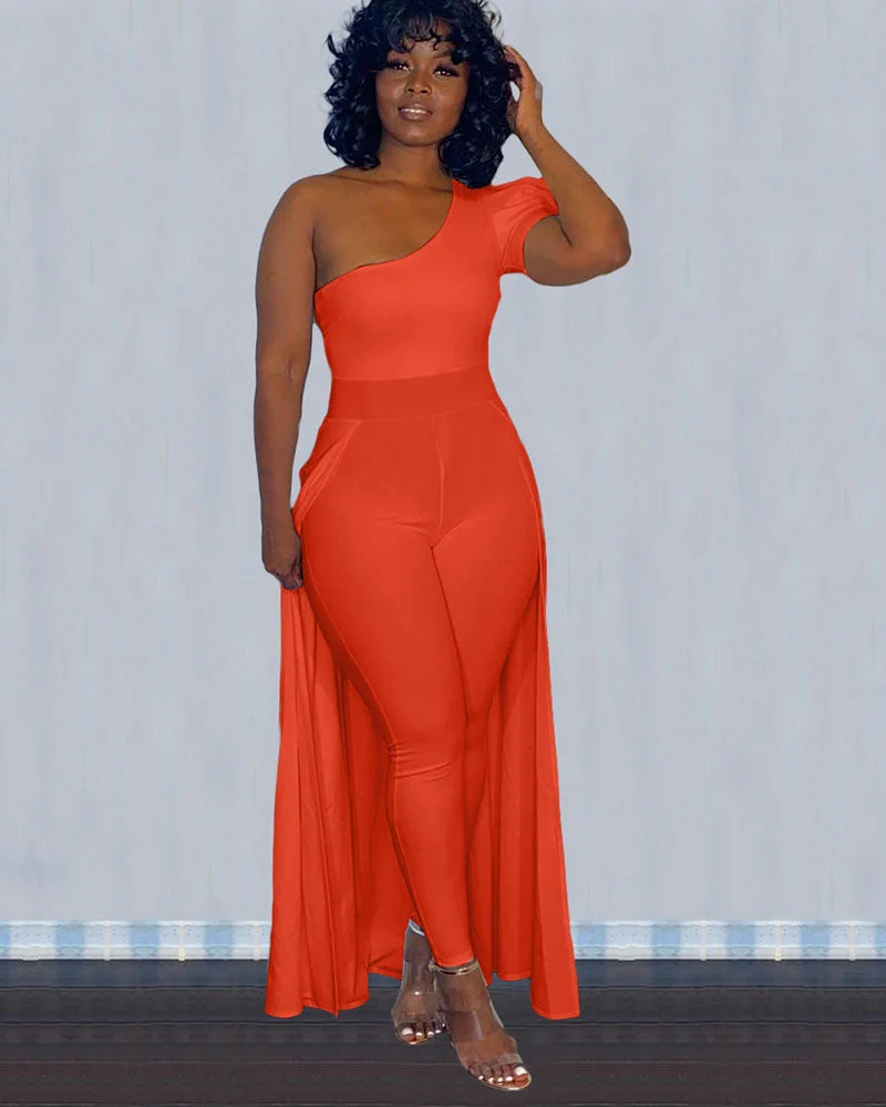 ELEGANT CAPE JUMPSUIT