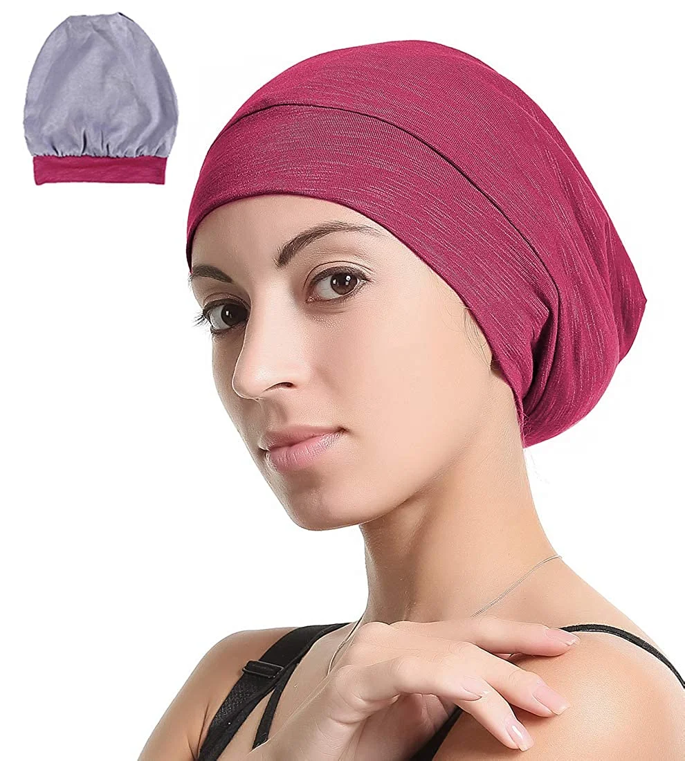 Enjoy Holiday 1981 Satin Silk Lined Sleep Cap Beanie Slap Hat – Bamboo Outer