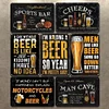 [US Local Warehouse]7PCS Beer - Vintage Metal Signs Set - 30*40cm
