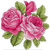 Flower -14CT Stamped Cross Stitch Kit(17*17cm)
