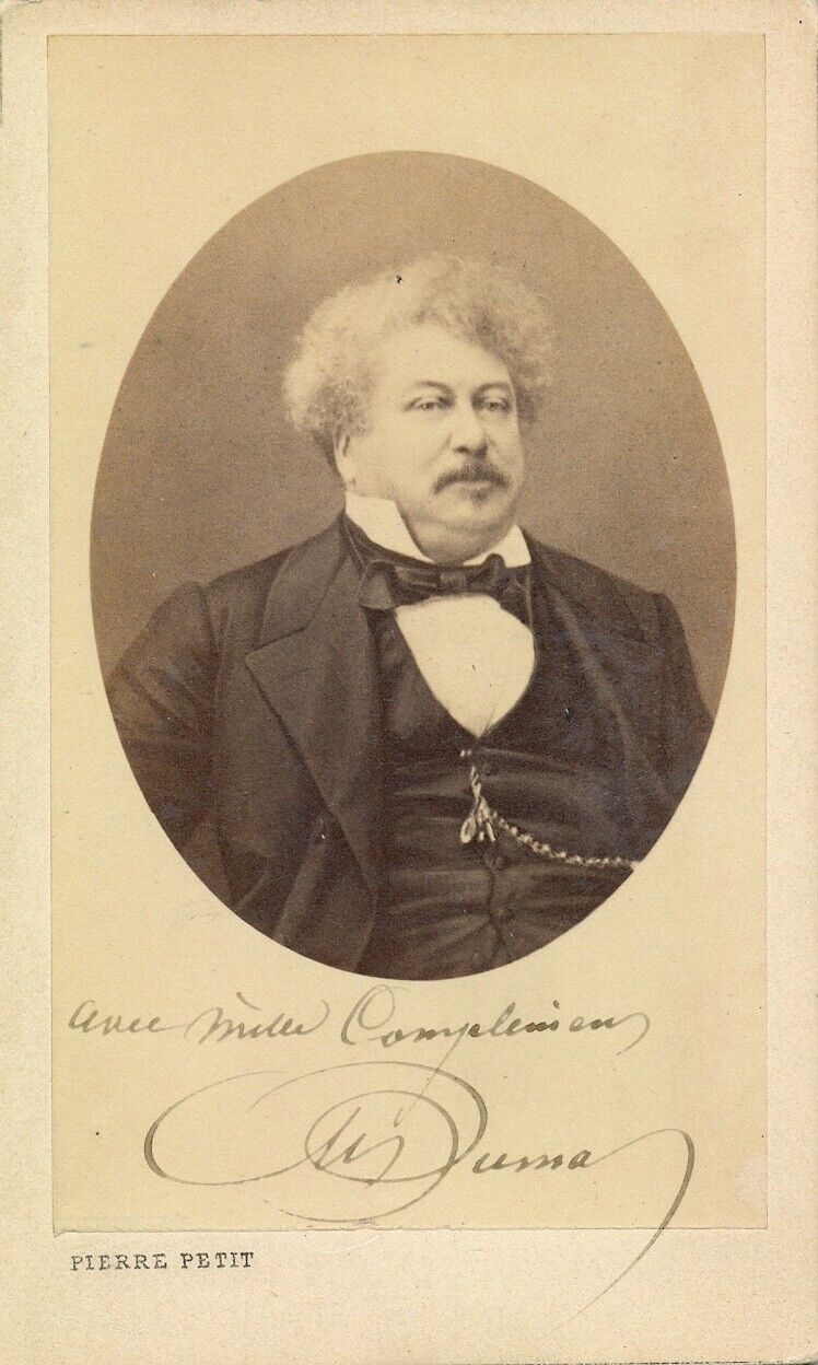 ALEXANDRE DUMAS Signed Photo Poster paintinggraph - Author / Writer - Literature - preprint