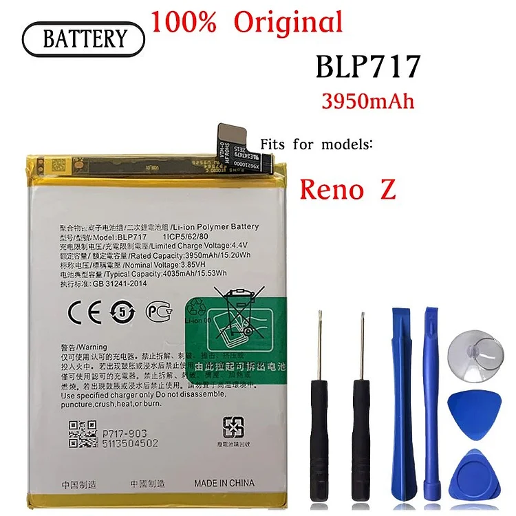 BLP717 Battery for OPPO RENO Z / PCDM10 / CPH1979 Repair Part high capacity Capacity Phone Batteries Bateria