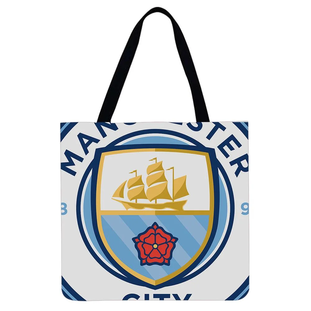 Linen Tote Bag -  Football Team Logo