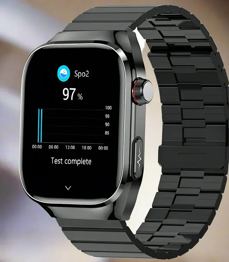 Advanced Health Smartwatch with ECG, Blood Sugar Monitoring, 2.04-Inch AMOLED Display &ndash; Waterproof Fitness Tracker