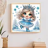 Snow Girl - Diamond Painting - Partial Special Shaped Drill(Canvas|30*30cm)