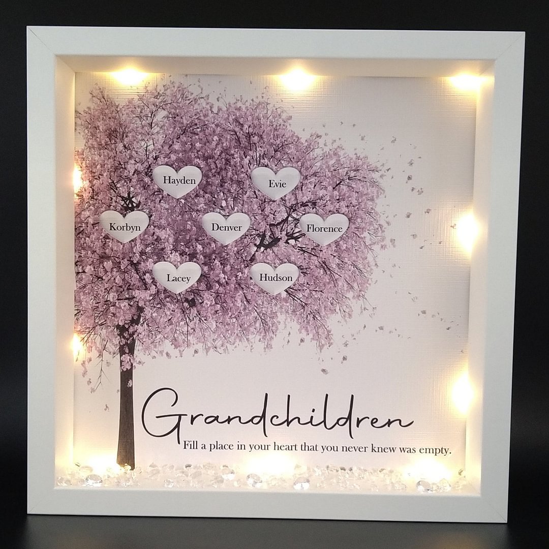 Big Tree Personalised family tree framed print-anniversary gift- New home gift