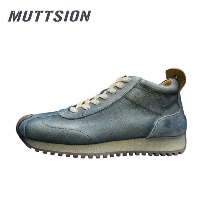 MUTTSION Fashion Lightweight Comfortable Retro High-top Shoes MUTTSION.COM MUTTSION