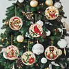 Peinture en diamant perle DIY de No&euml;l 6 pi&egrave;ces d&rsquo;ornements en bois 3,07x3,07 pouces