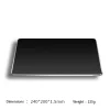 Desktop Aluminum Alloy Metal Mouse Pad Double-Sided Aluminum Anti-Slip Pad Desk Pad Suitable for Gaming and Office
