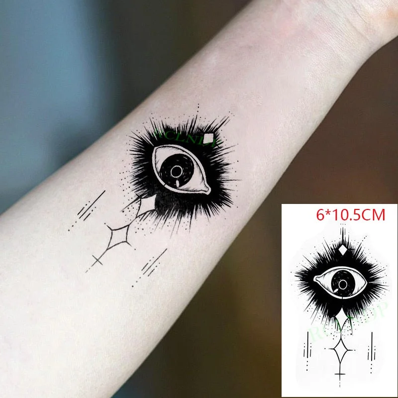 Waterproof Temporary Tattoo Sticker Sun Moon Fake Tatto Flash Tatoo Tatouage hand foot arm For Men Women girl