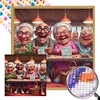 Diamond Painting-DIY Round Part AB Drill Old People Party(45*45CM)