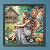 Diamond Painting-DIY Full Round Drill Garden Butterfly Fairy