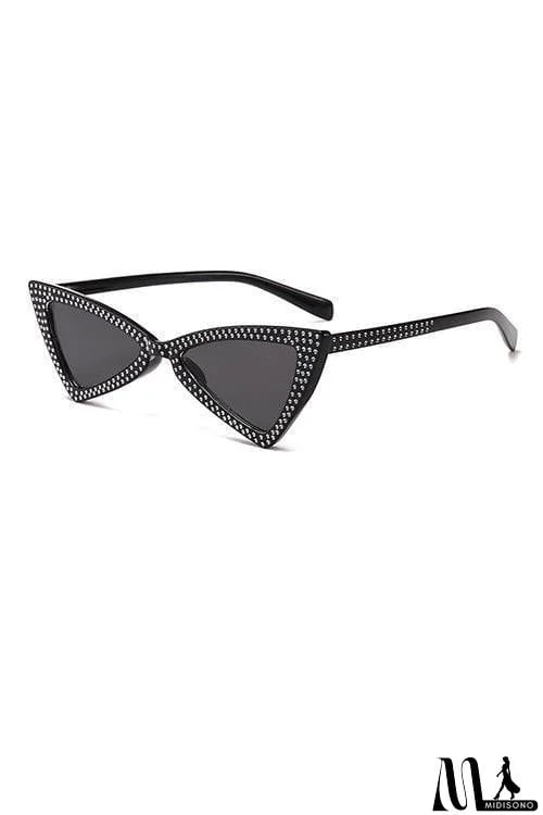 Rhinestone Triangle Sunglasses